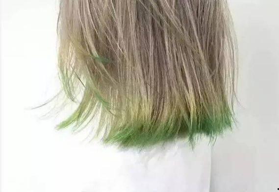 发尾染色的图片,时尚潮流的个性演绎